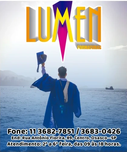 Anúncio original de Lumen Formaturas