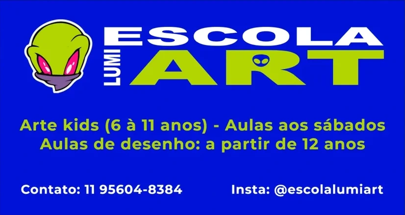 Anúncio original de Escola Lumi Art